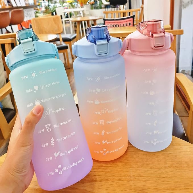 Orange 3 in 1 Motivational Bottle Set