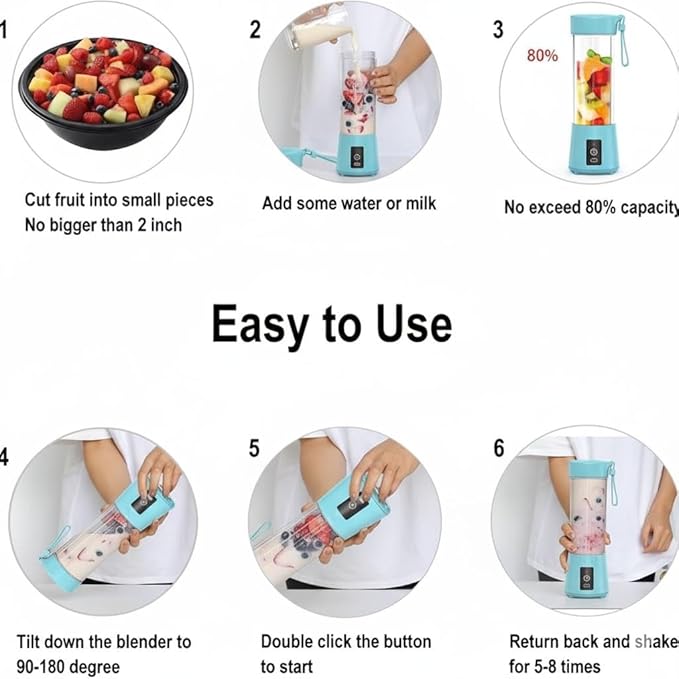 Blue Portable Juicer