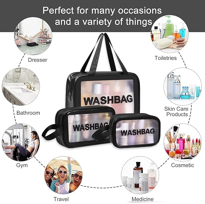 Black Wash Bag