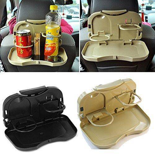 Beige Car Back Seat Food Tray