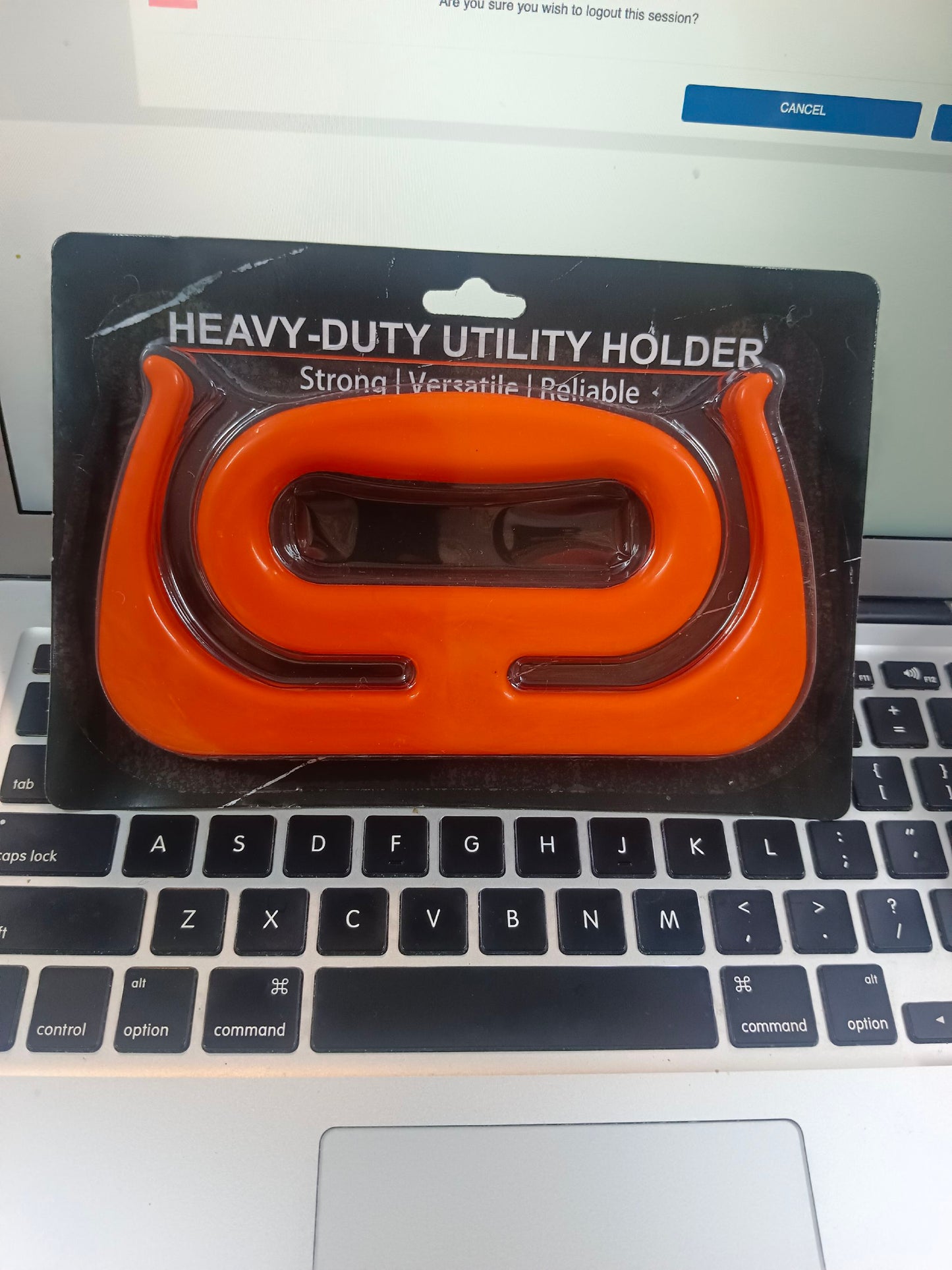 Orange Heavy-Duty Utility Grocery Holder