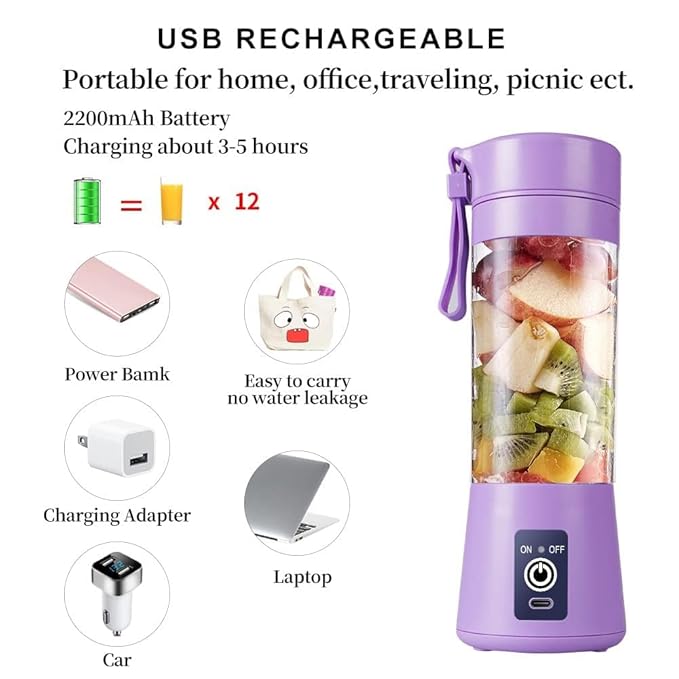 Purple Portable Juicer