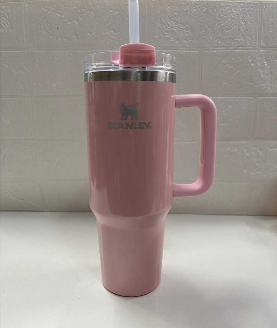 Pink Tumbler with Straw (1200ml)