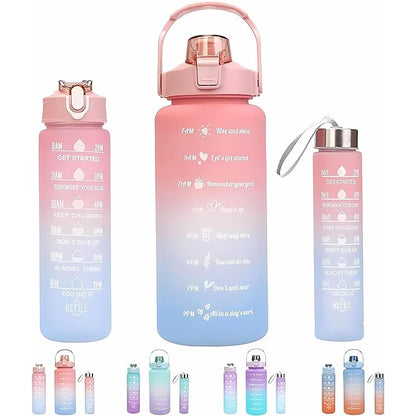 Orange 3 in 1 Motivational Bottle Set