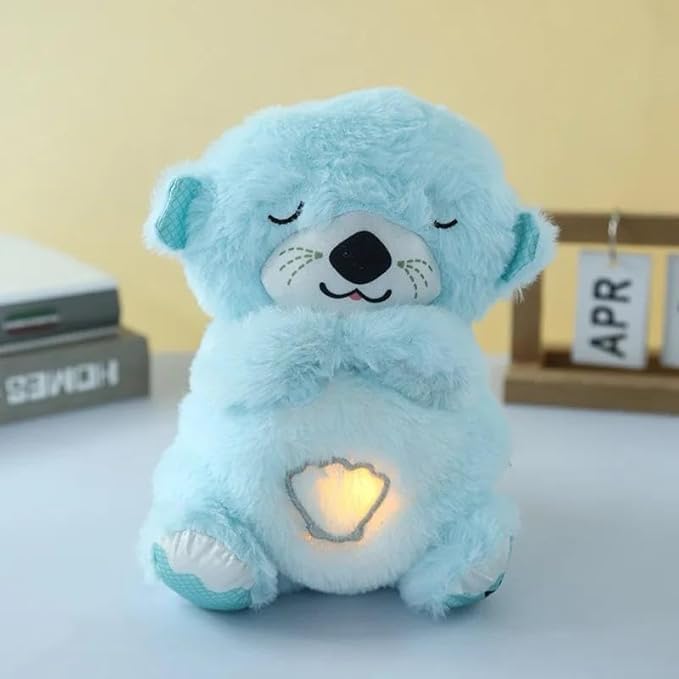 Blue Breathing Teddy Bear