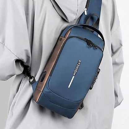 Blue Anti Theft  Bag