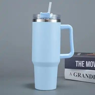 Blue Tumbler with Straw (1200ml)