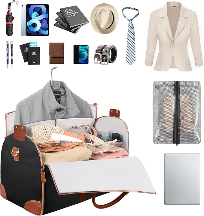 Black 3 in 1 Hanging Travel Bag