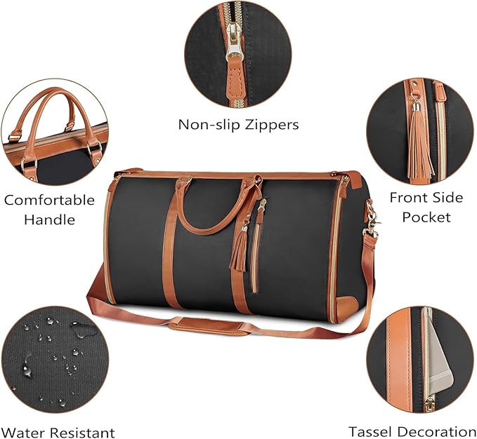 Black 3 in 1 Hanging Travel Bag