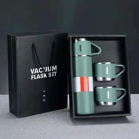 Green Vaccum Flask Set