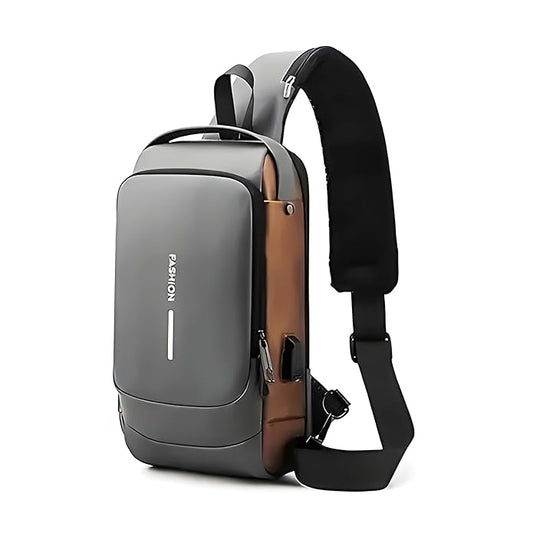 Grey Anti Theft  Bag