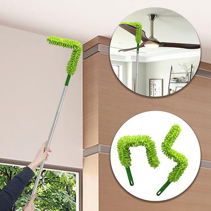 Green Microfiber Fan Duster