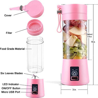 Pink Portable Juicer