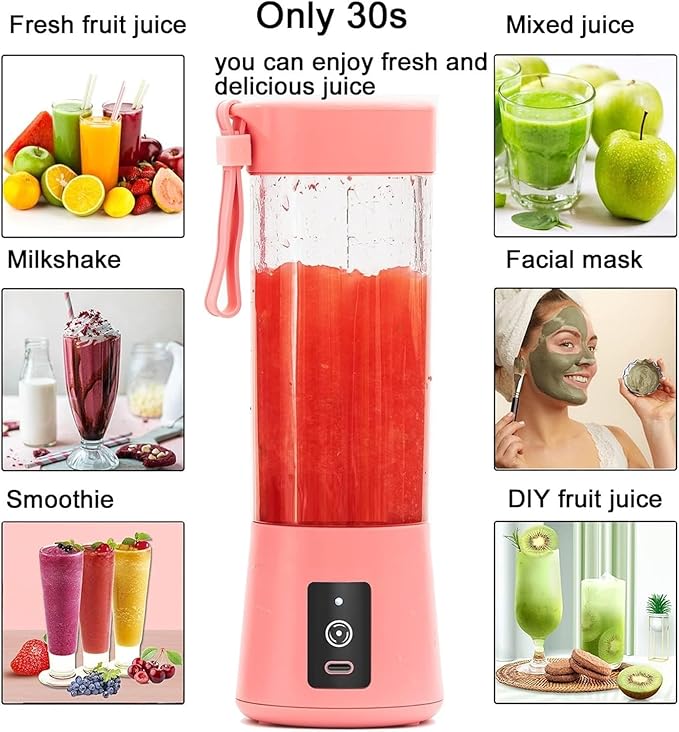 Pink Portable Juicer