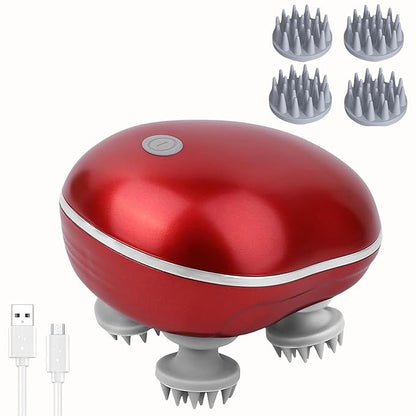 Red Smart Scalp Massager